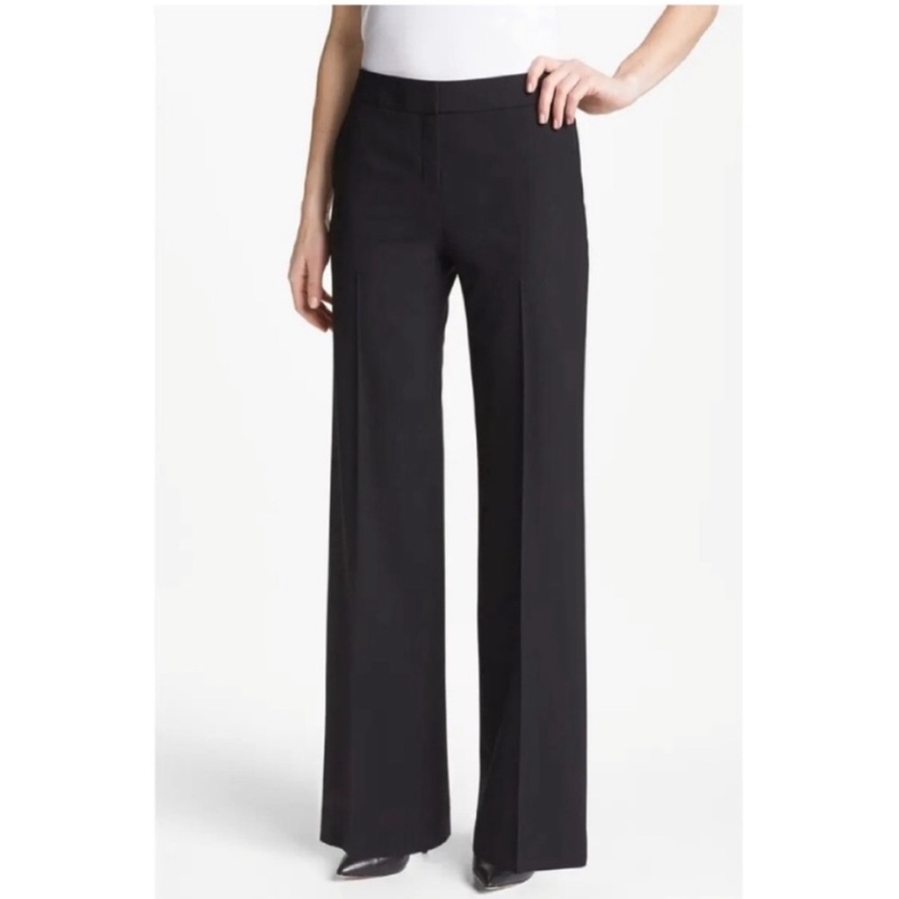 Lafayette 148 New York Wool Wide Leg Trouser Dress Pants - Picture 7 of 7
